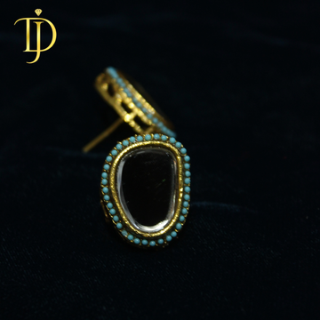 Turquoise Mirage Studs – Elegant Minimalist Turquoise Gemstone Earrings