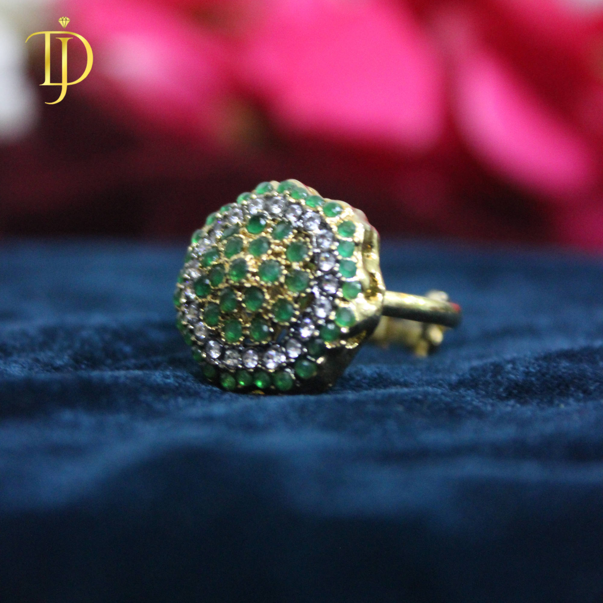 Emerald Bloom Luxury Statement Ring