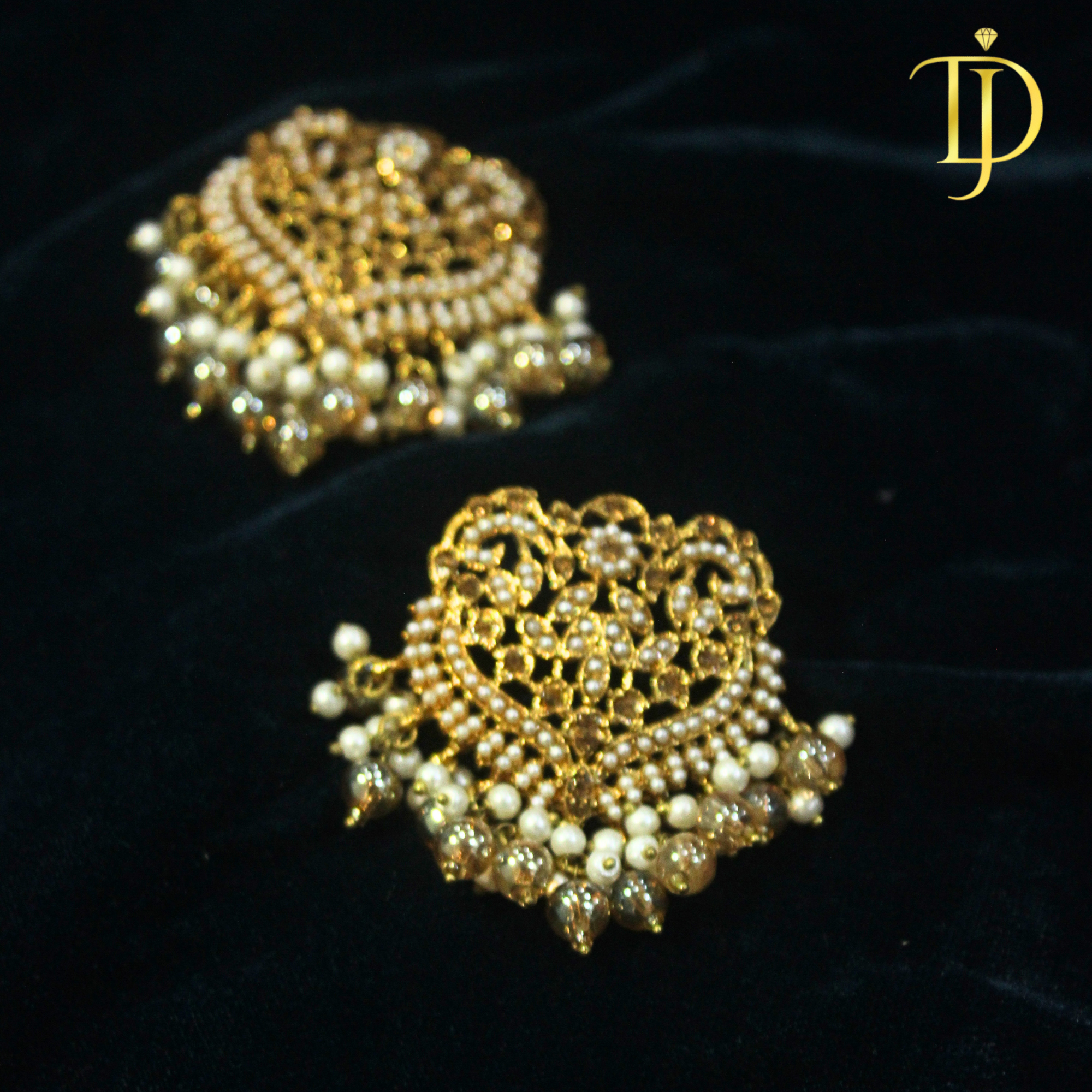 Anarkali Royal Drop Earrings – Classic Mughal Elegance