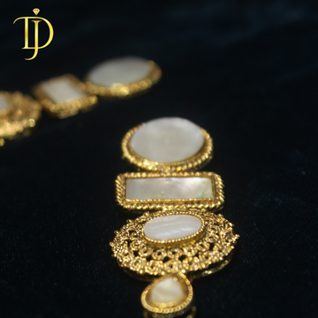 Zaveri 3-in-1 Multi-Style Earring Set - Ruby, Turquoise & Pearl Collection