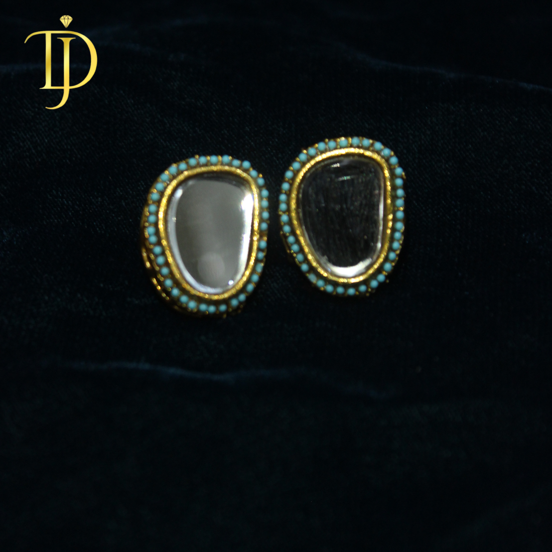 Turquoise Mirage Studs – Elegant Minimalist Turquoise Gemstone Earrings