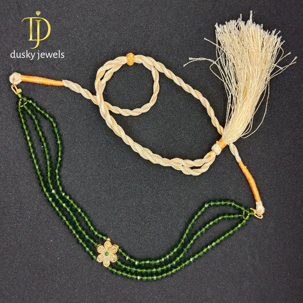 Kids Green Petal Necklace