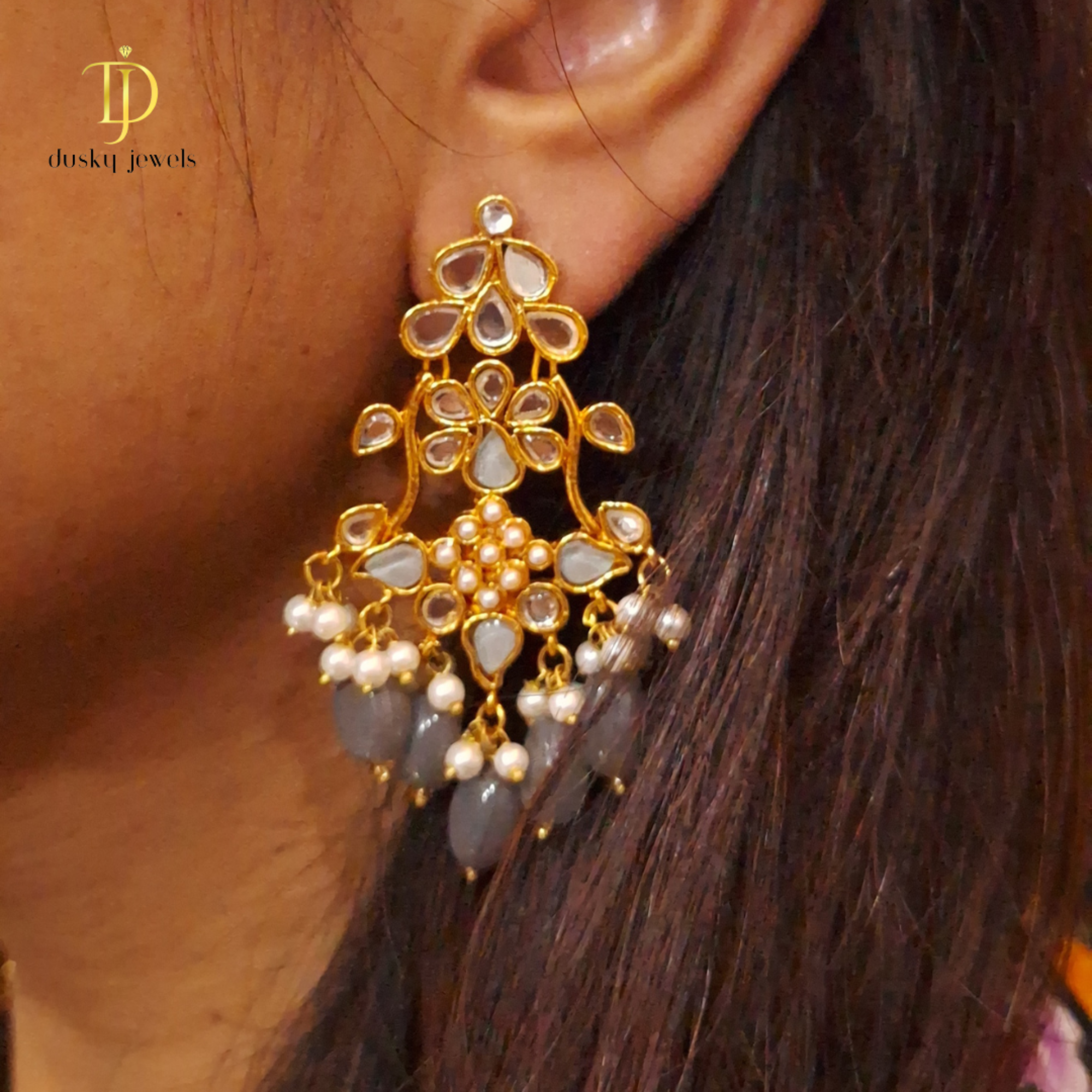 Jahanara Elegance Statement Earrings – Royal Timeless Charm