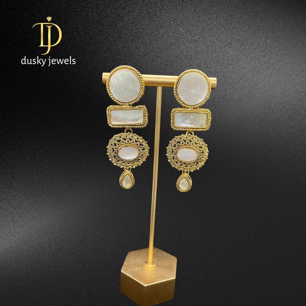 White Pearl Earrings
